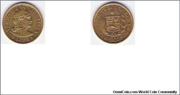 1/2 libra de oro (gold)