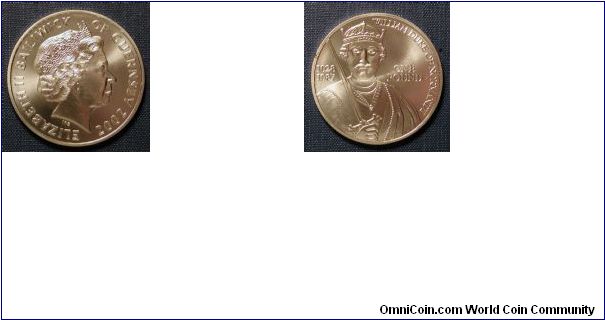 2002 Baliwick of Guernsey One Pound Silver