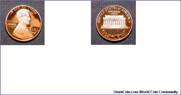 1982-S Lincoln Memorial Cent Proof