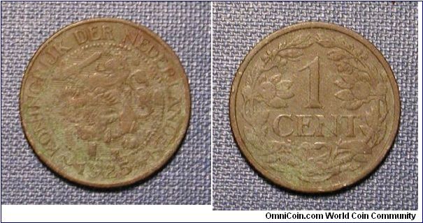 1925 The Netherlands 1 Cent