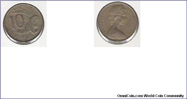 Australia 10 cents 1966