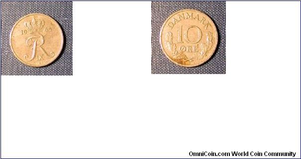 1965 Denmark 10 Ore