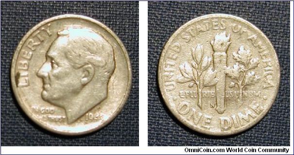 1948-S Roosevelt Dime