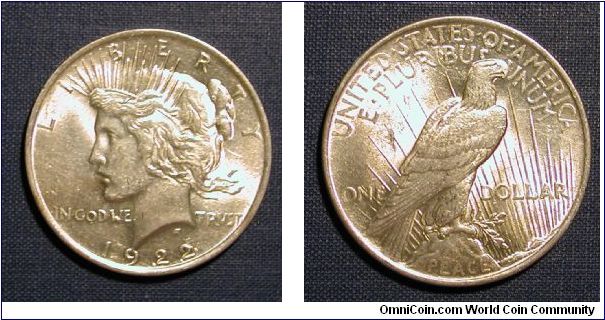 1922 Peace Dollar