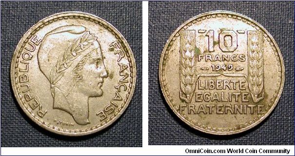 1949 France 10 Francs