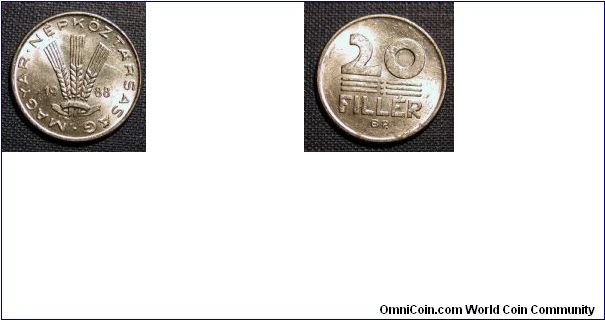 1988 Hungary 20 Filler