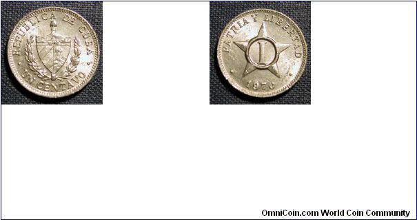 1970 Cuba 1 Cent