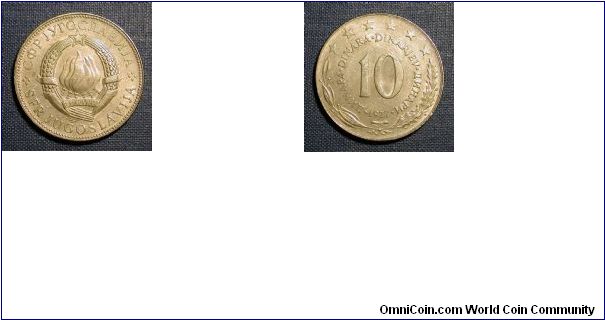 1977 Yugoslavia 10 Dinara