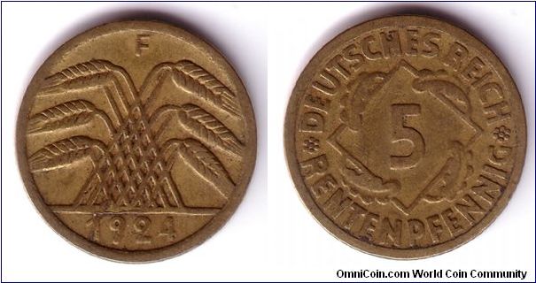 5 Reichspfennig, 1938a