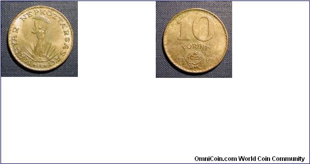 1989 Hungary 10 Forint