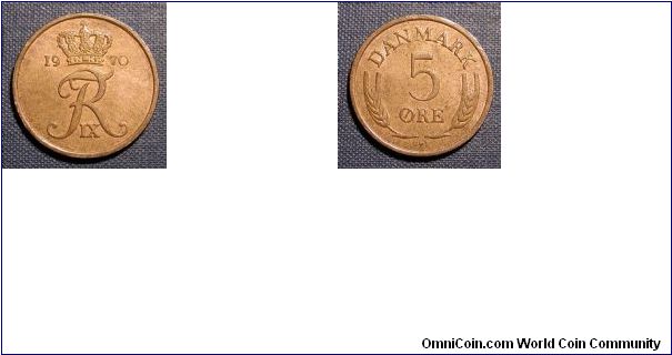 1970 Denmark 5 Ore