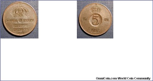 1965 Sweden 5 Ore