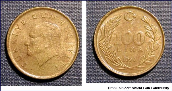 1990 Turkey 100 Lira