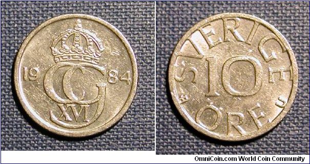 1984 Sweden 10 Ore