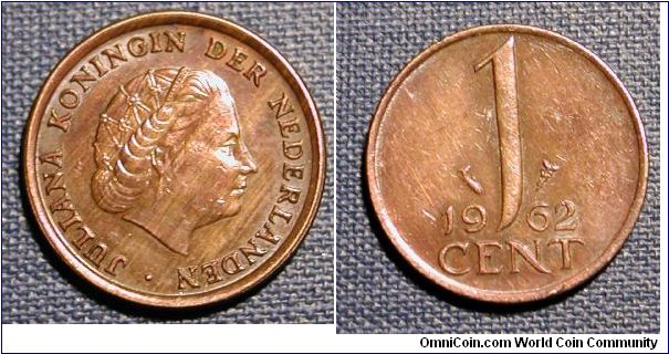1962 The Netherlands 1 Cent