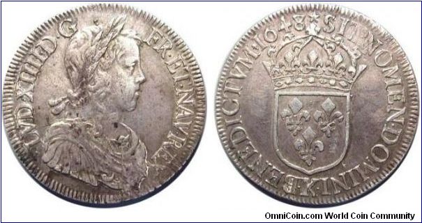 1648-K ecu

child bust design of Louis XIIII