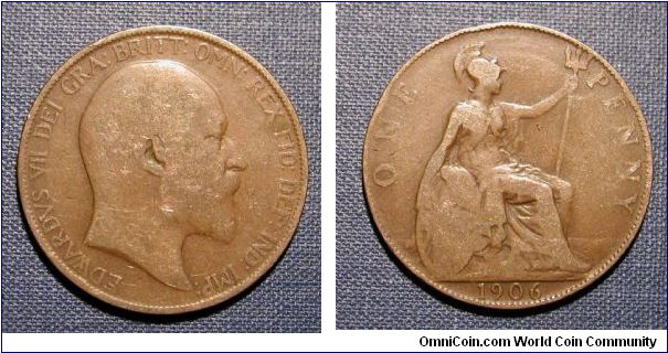 1906 Great Britain One Penny