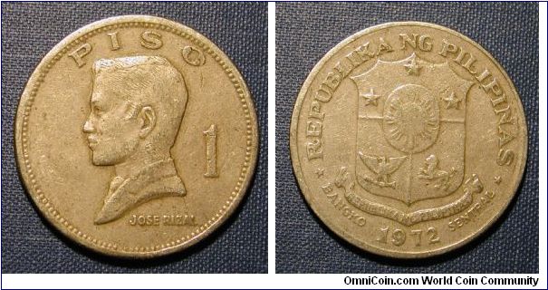 1972 Philippines 1 Piso