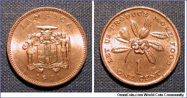 1971 Jamaica 1 Cent