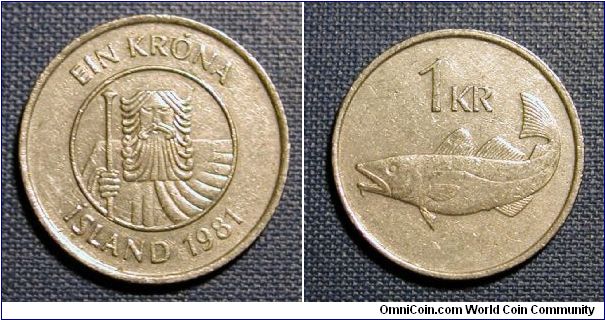 1981 Iceland 1 Krona