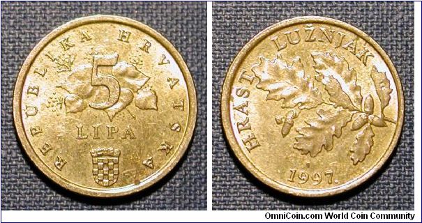 1997 Croatia 5 Lipa