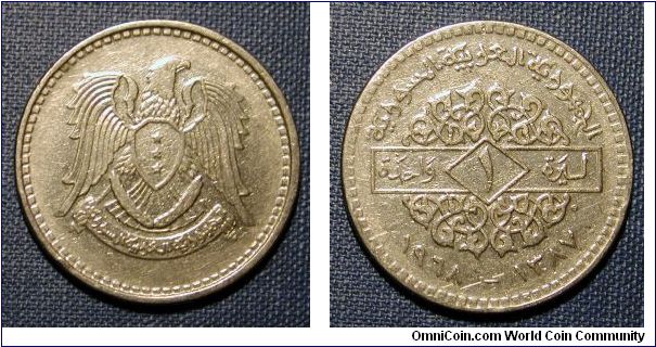 1968 Syria 1 Pound