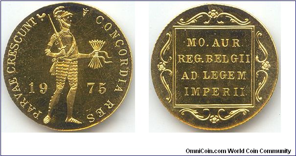 1975 Utrecht, Netherlands ducat BU