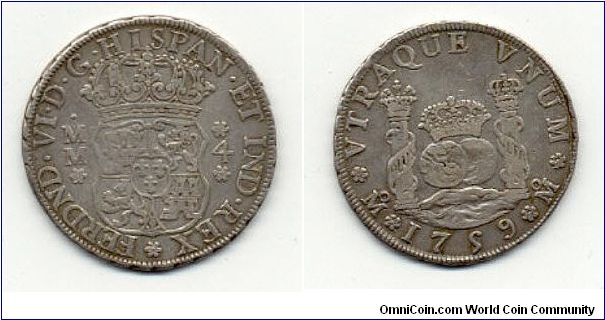 1759 Mexico 4 reale