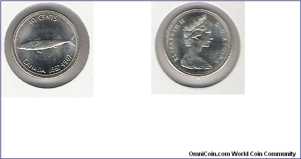 Canada 10 cents 1967