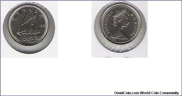 Canada 10 cents 1989