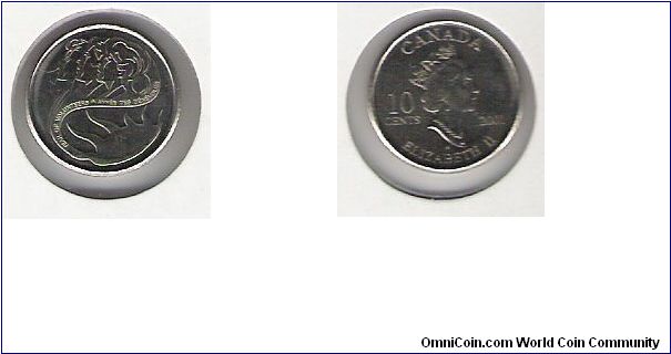 Canada 10 cents 2001