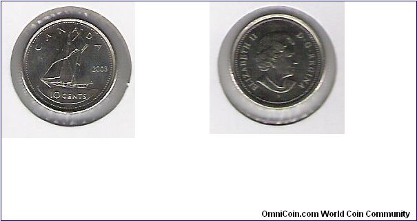Canada 10 cents 2003