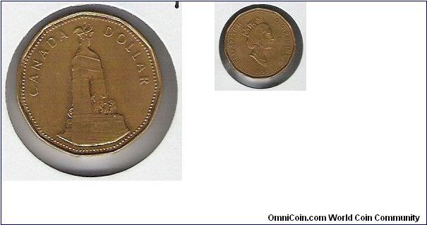Canada 1 dollar 1995