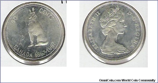 Canada 50 cents 1967
