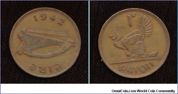 Irish bronze penny