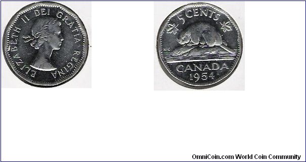 Canada 1954 5c
