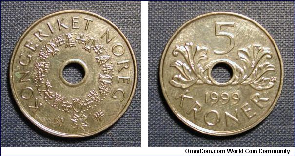 1999 Norway 5 Kroner