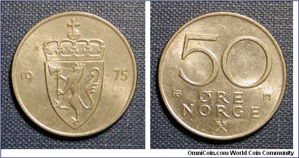 1975 Norway 50 Ore