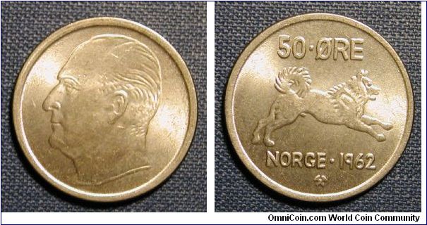 1962 Norway 50 Ore