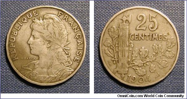 1904 France 25 Centimes