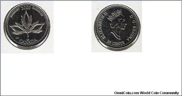 Canada 25 cents 
Theme:Harmony