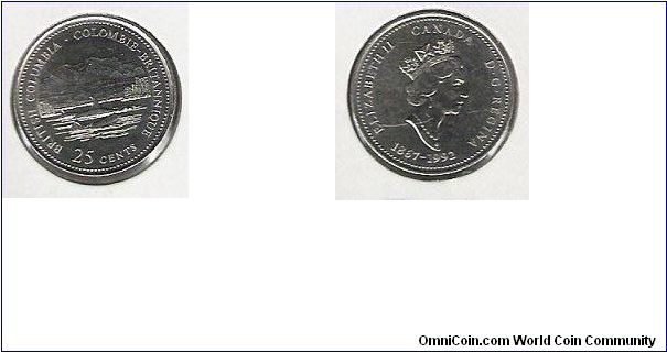 Canada 25 cents
British Columbia