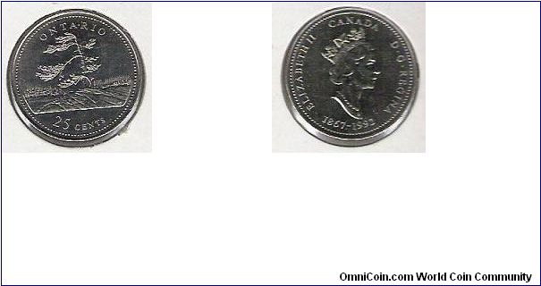 Canada 25 cent Ontario