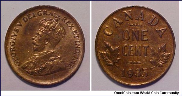 1935 Canada Small Cent