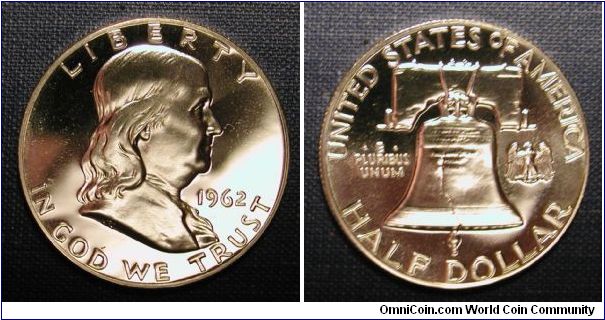 1962 Franklin Half Dollar Proof