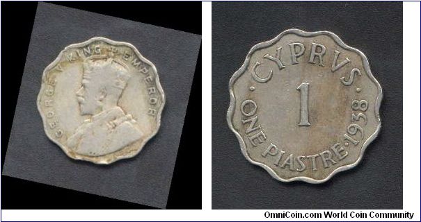 One Piastre Issued 1938