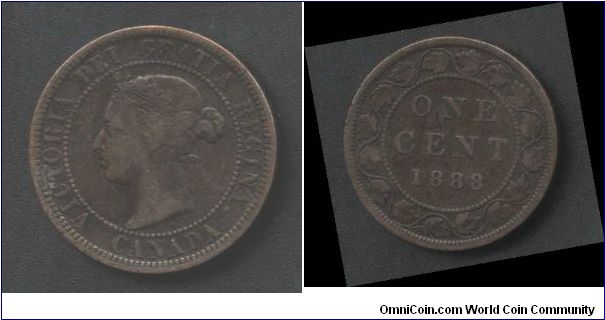 One Canadian Cent 
Issued 1888

very Rare To Sale for Highest Price