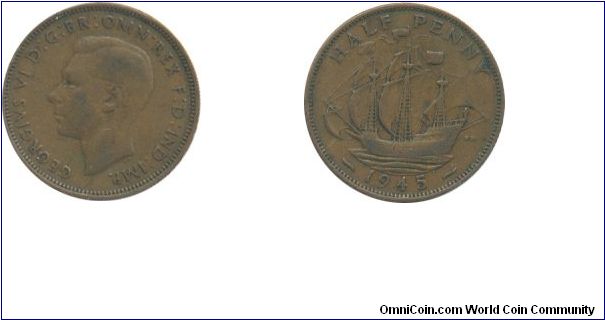 1945 Halfpenny