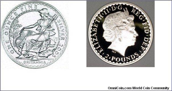 New seated Britannia design recalls the first English Britannia coins from 1672, and also the Roman coins which originally featured Britannia.