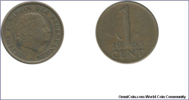 1963 One Cent